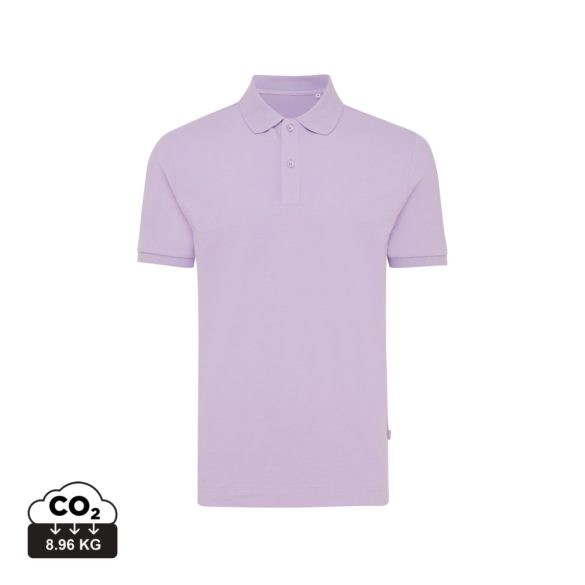 Iqoniq Yosemite recycled cotton pique polo, lavender