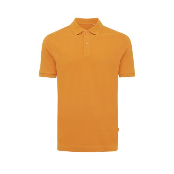 Iqoniq Yosemite recycled cotton pique polo, orange