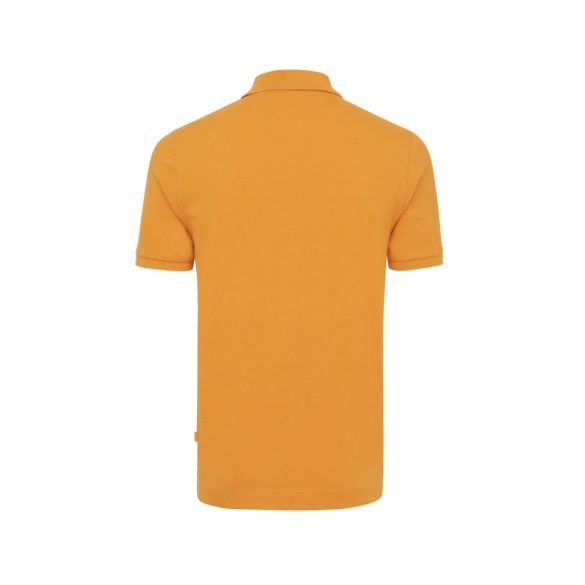 Iqoniq Yosemite recycled cotton pique polo, orange