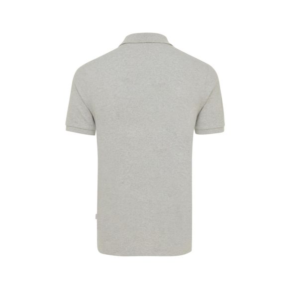 Iqoniq Yosemite recycled cotton pique polo, heather grey