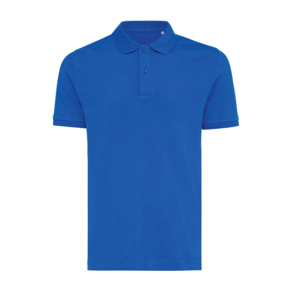 Iqoniq Yosemite recycled cotton pique polo, royal blue