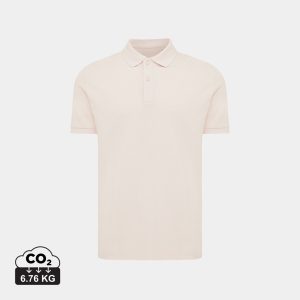 Iqoniq Yosemite recycled cotton pique polo, cloud pink