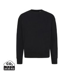 IQONIQ Kruger relaxed recycled cotton crew neck, black