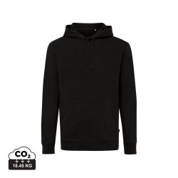 Iqoniq Jasper recycled cotton hoodie, black