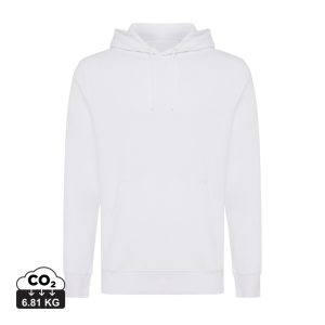 Iqoniq Rila lightweight recycled cotton hoodie, white