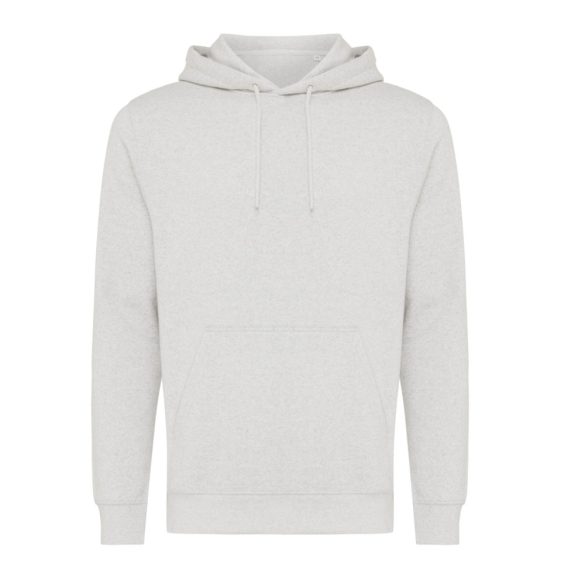 Iqoniq Rila lightweight recycled cotton hoodie, light heather grey