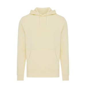 Iqoniq Rila lightweight recycled cotton hoodie, cream yellow