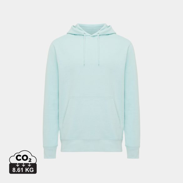 Iqoniq Rila lightweight recycled cotton hoodie, crushed mint