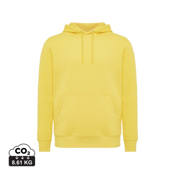 Iqoniq Rila lightweight recycled cotton hoodie, yellow