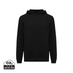 IQONIQ Yengo recycled cotton hoodie with sidepockets, black