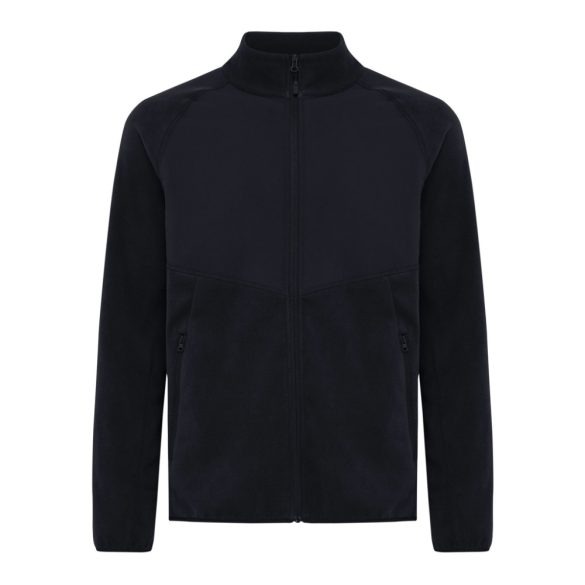 Iqoniq Talung recycled polyester microfleece zip through, black
