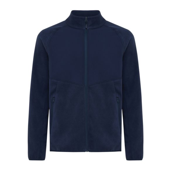 Iqoniq Talung recycled polyester microfleece zip through, navy