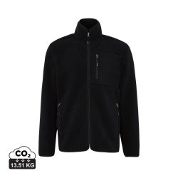 IQONIQ Diran recycled polyester pile fleece jacket, black