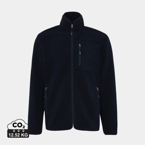 Iqoniq Diran recycled polyester pile fleece jacket, black