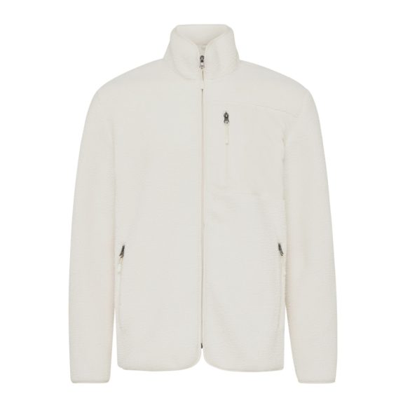 Iqoniq Diran recycled polyester pile fleece jacket, natural