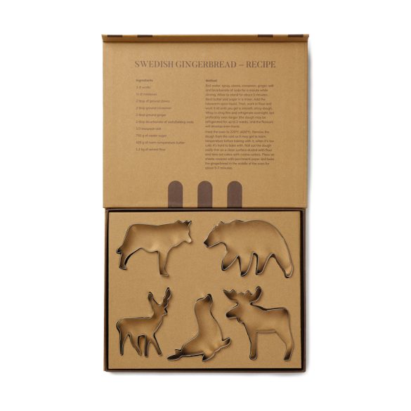 VINGA Nordic big 5 cookie cutter 5-piece set, grey