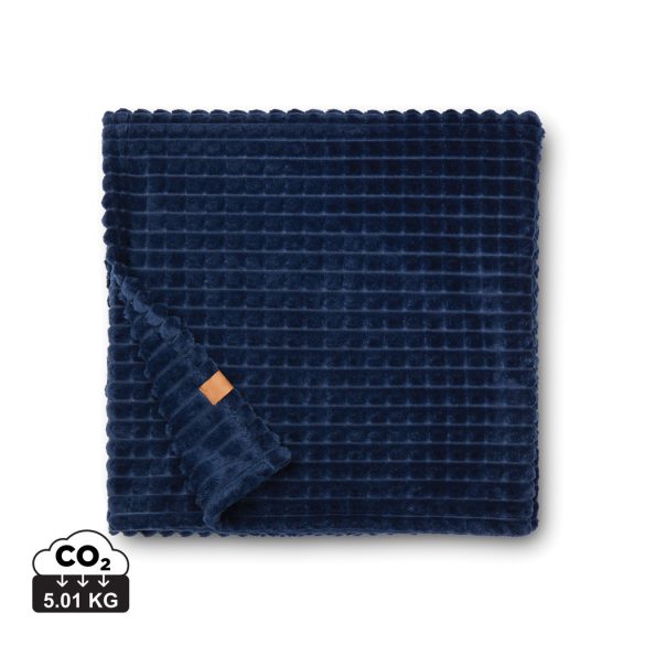 VINGA Branson GRS recycled pet blanket, navy