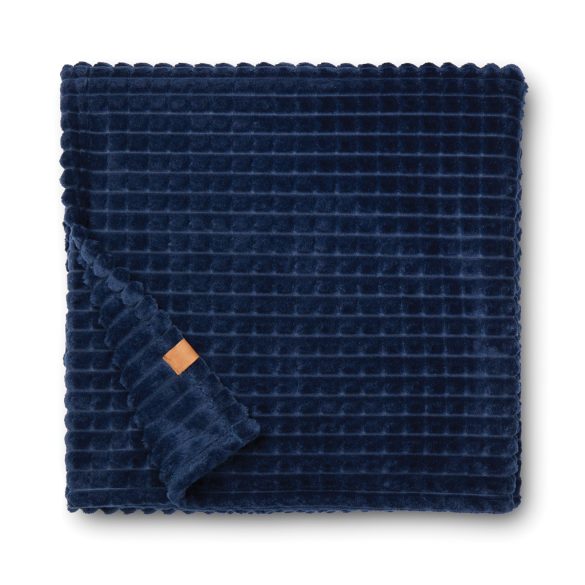 VINGA Branson GRS recycled pet blanket, navy