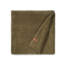 VINGA Maine GRS recycled double pile blanket, green