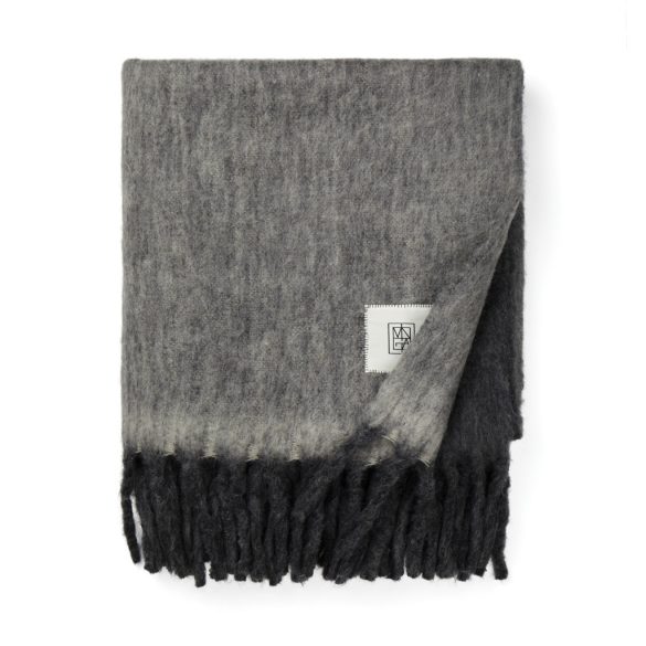 Vinga Saletto wool blend blanket, grey