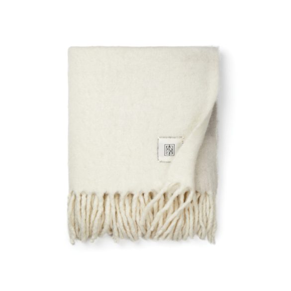 Vinga Saletto wool blend blanket, white