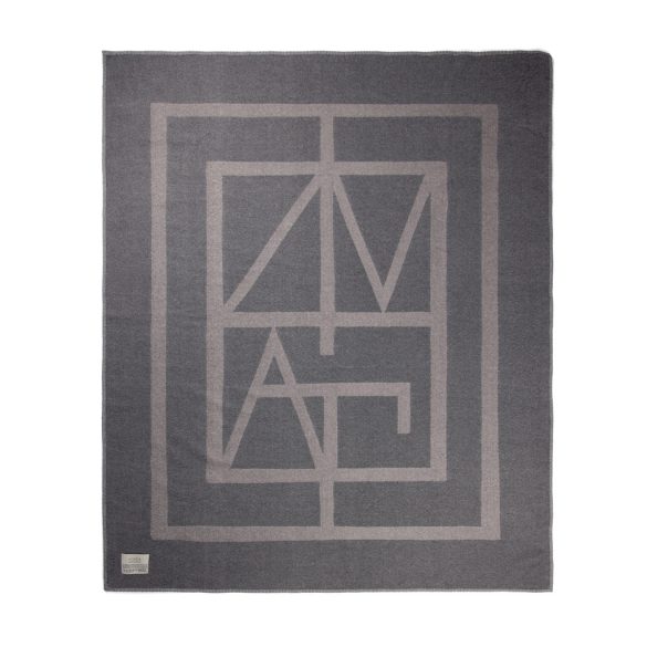 VINGA Monogram GRS blanket, grey