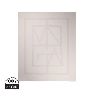 VINGA Monogram GRS blanket, off white