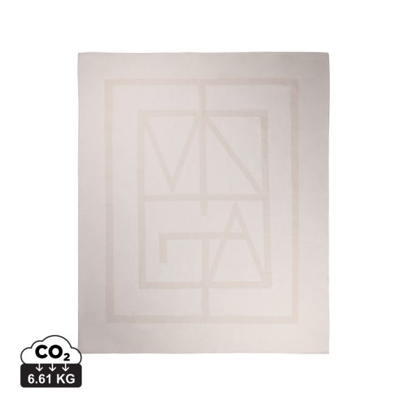 VINGA Monogram GRS blanket, off white