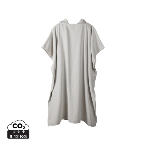 VINGA Tolo hammam terry beach poncho, grey