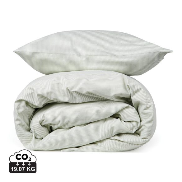 VINGA Montgomery premium cotton bed linen, 4 pcs set, green