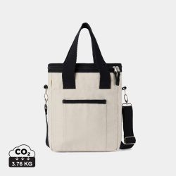   VINGA Volonne AWARE™ recycled canvas cooler tote bag, off white