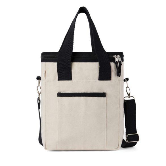 VINGA Volonne AWARE™ recycled canvas cooler tote bag, off white