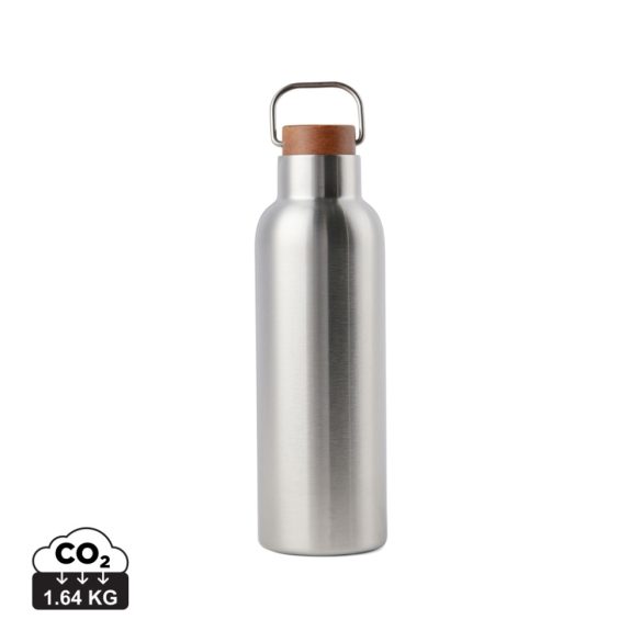 VINGA Ciro RCS recycled vacuum bottle 800ml, silver