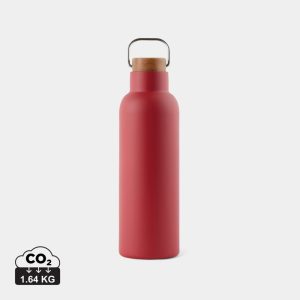 VINGA Ciro RCS recycled vacuum bottle 800ml, red