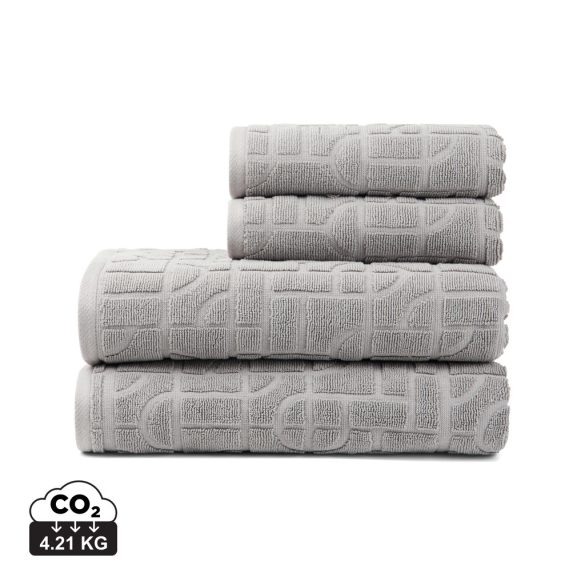 VINGA Verso OCS organic cotton towel, 4 pcs set, grey