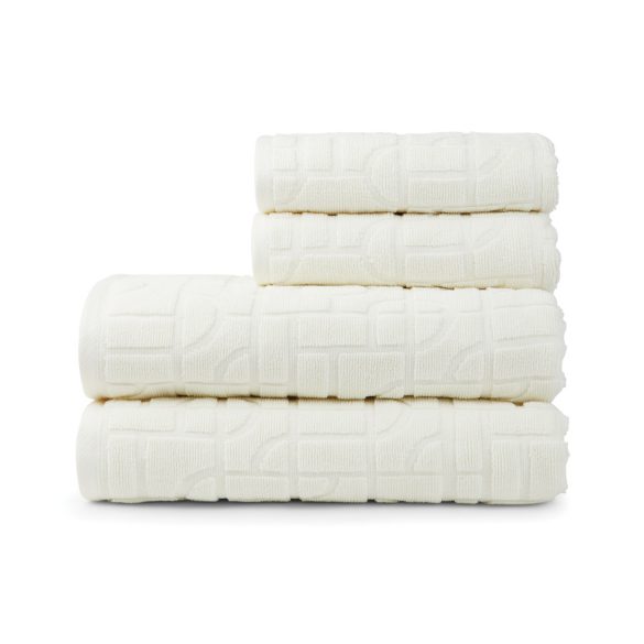 VINGA Verso OCS organic cotton towel, 4 pcs set, natural