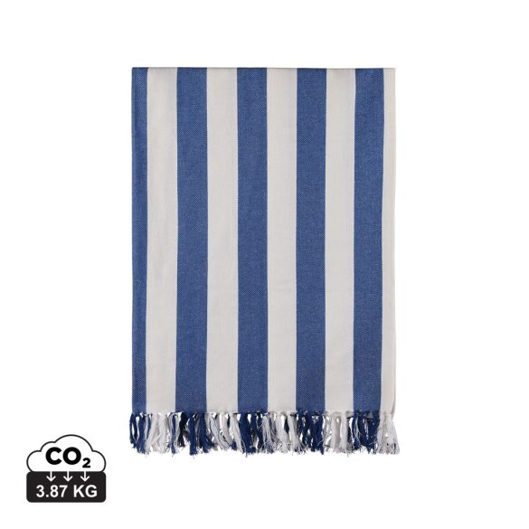 VINGA Ornos GRS recycled cotton hammam towel, blue