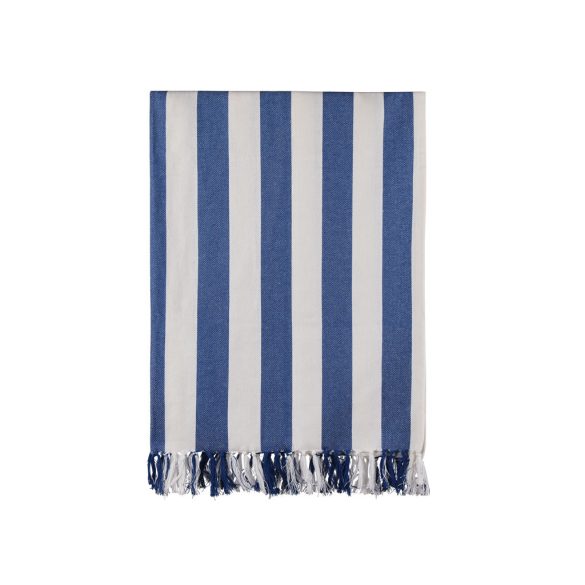 VINGA Ornos GRS recycled cotton hammam towel, blue