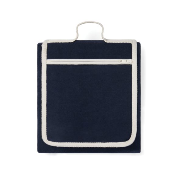 VINGA Volonne AWARE™ recycled canvas picnic blanket, blue