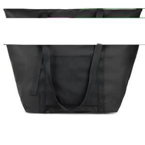 VINGA Livorno GRS recycled polyester weekend bag, black