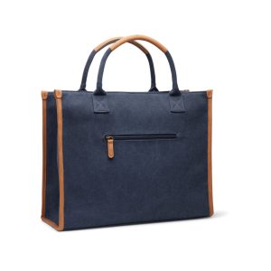 VINGA Bosler RCS recycled canvas tote, navy