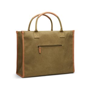 VINGA Bosler RCS recycled canvas tote, green