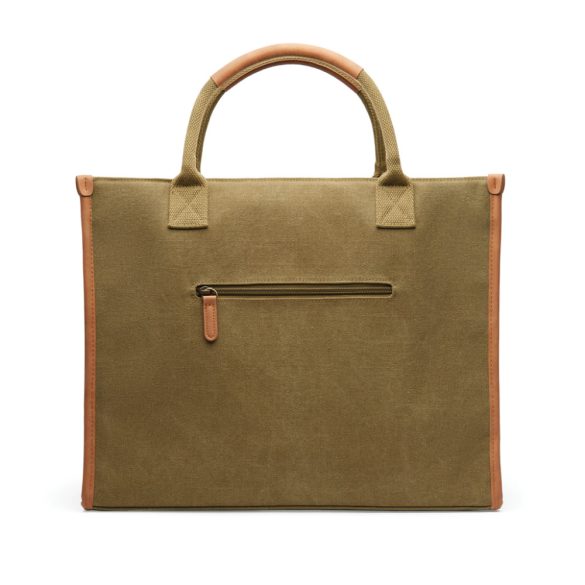 VINGA Bosler RCS recycled canvas tote, green