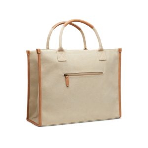 VINGA Bosler RCS recycled canvas tote, greige