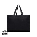 VINGA Hilo AWARE™ recycled canvas maxi tote bag, black