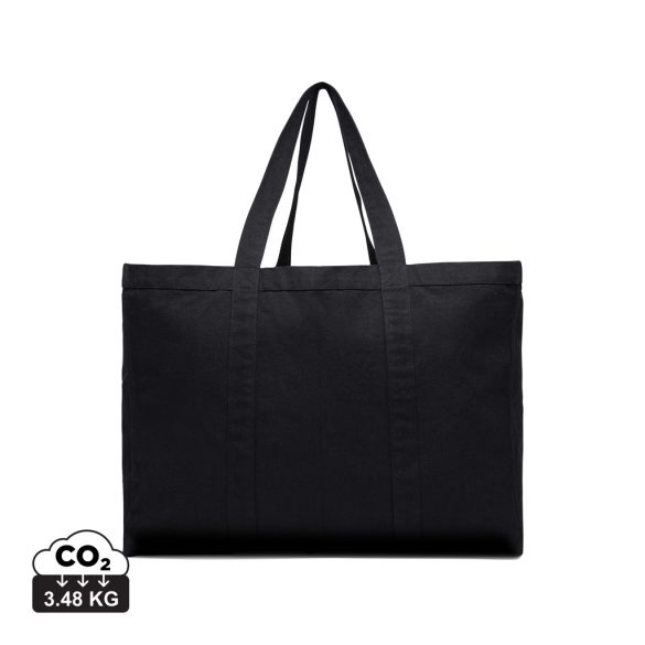 VINGA Hilo AWARE™ recycled canvas maxi tote bag, black