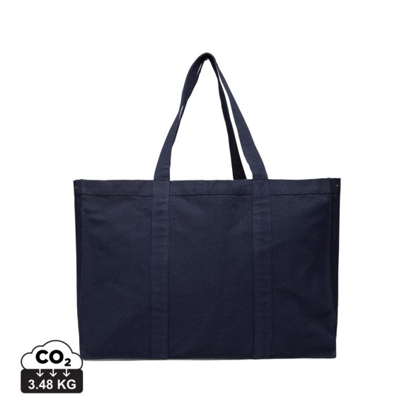 VINGA Hilo AWARE™ recycled canvas maxi tote bag, navy
