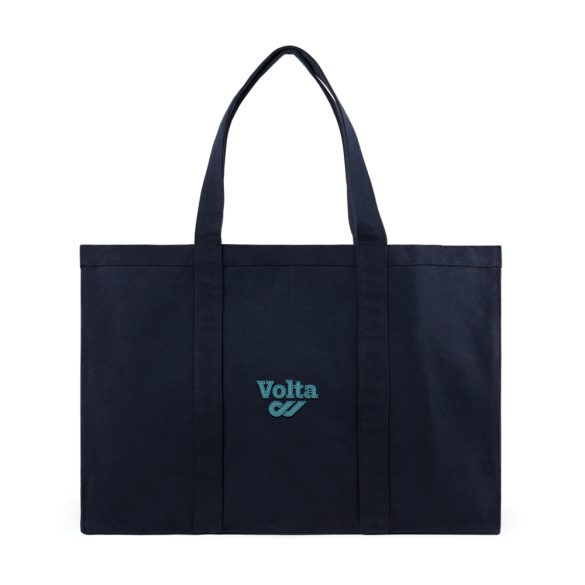 VINGA Hilo AWARE™ recycled canvas maxi tote bag, navy