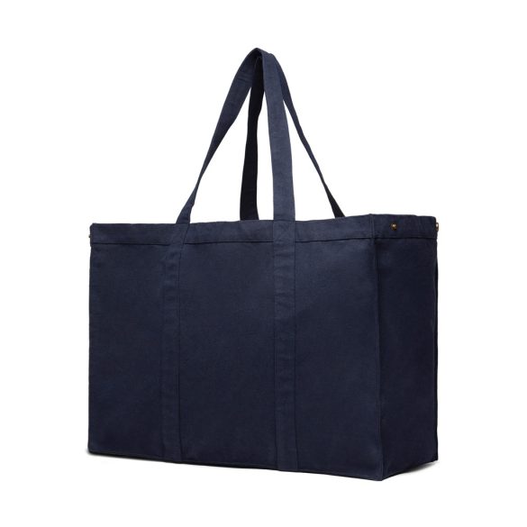 VINGA Hilo AWARE™ recycled canvas maxi tote bag, navy