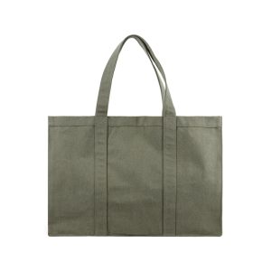 VINGA Hilo AWARE™ recycled canvas maxi tote bag, green